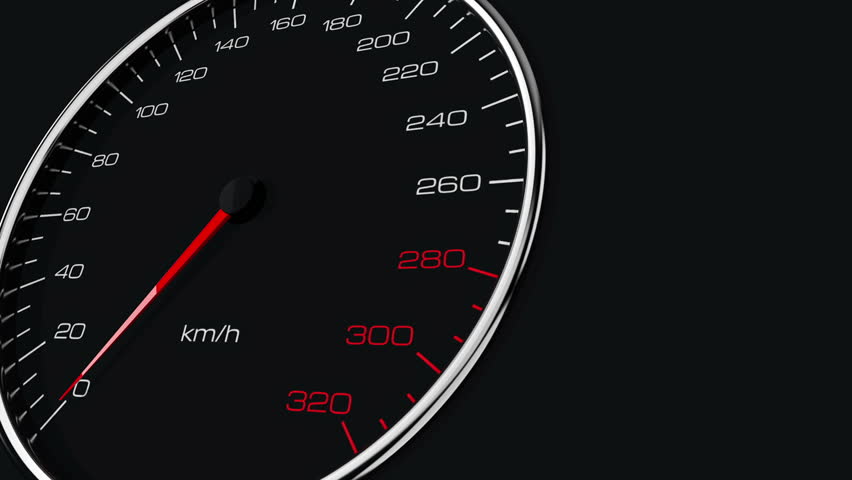 High Speed Emergency Lights. Speedometer, Tachometer Sports Car ...