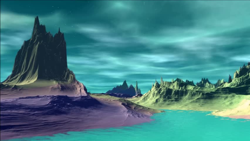 This Animation Shows A Long Shot Of Fantasy Castle Standing On The Hill ...