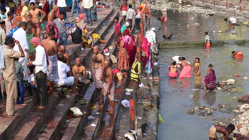 HARIDWAR, INDIA - OCTOBER 21, 2014 : Unidentified Indian ...